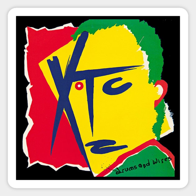 XTC Drum and Wires Sticker by The Moon Child